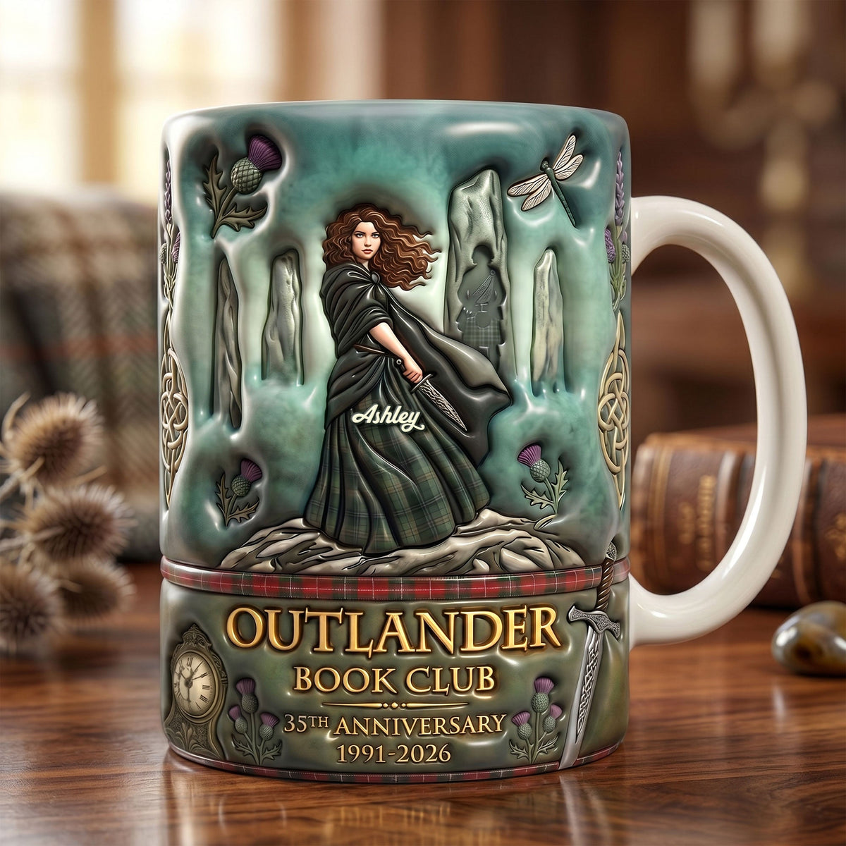 Reading Through Time Coffee Mug - Personalized Gifts 01QHTI240626