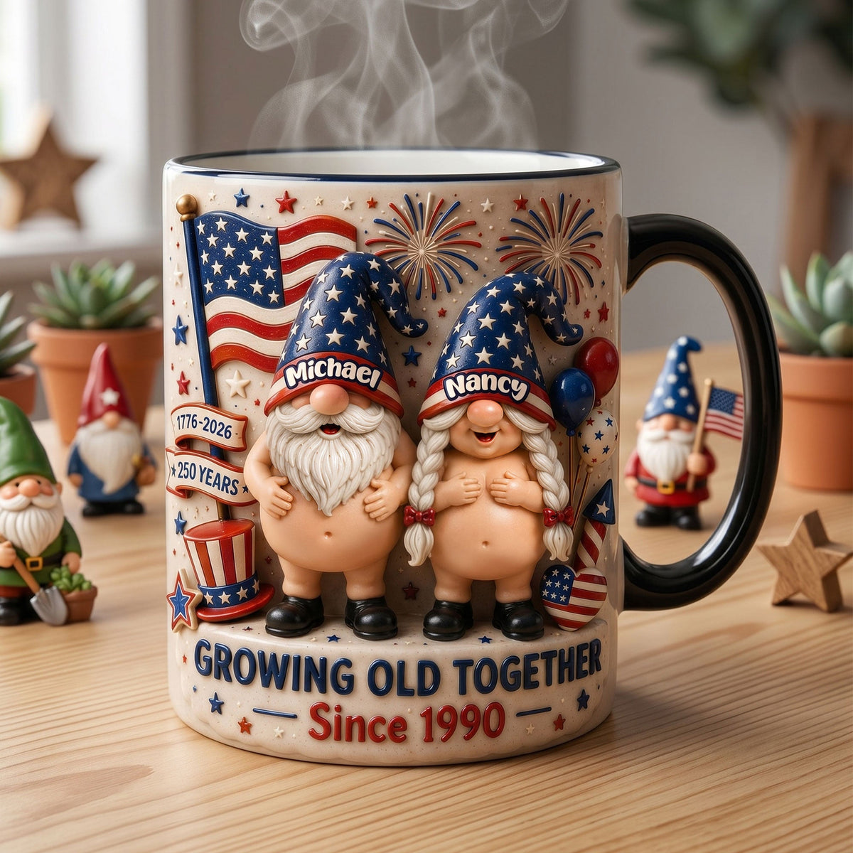 Growing Old Together Magic Coffee Mug - Personalized Gifts For Couple 02nati030626