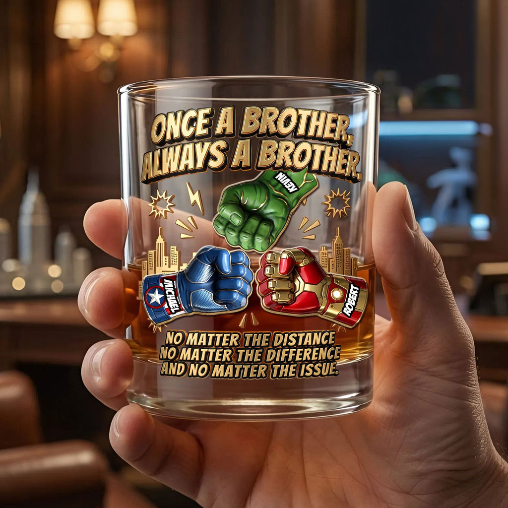 Best Brother Ever Round Glass Personalized Gifts For Brothers 01NATI050626
