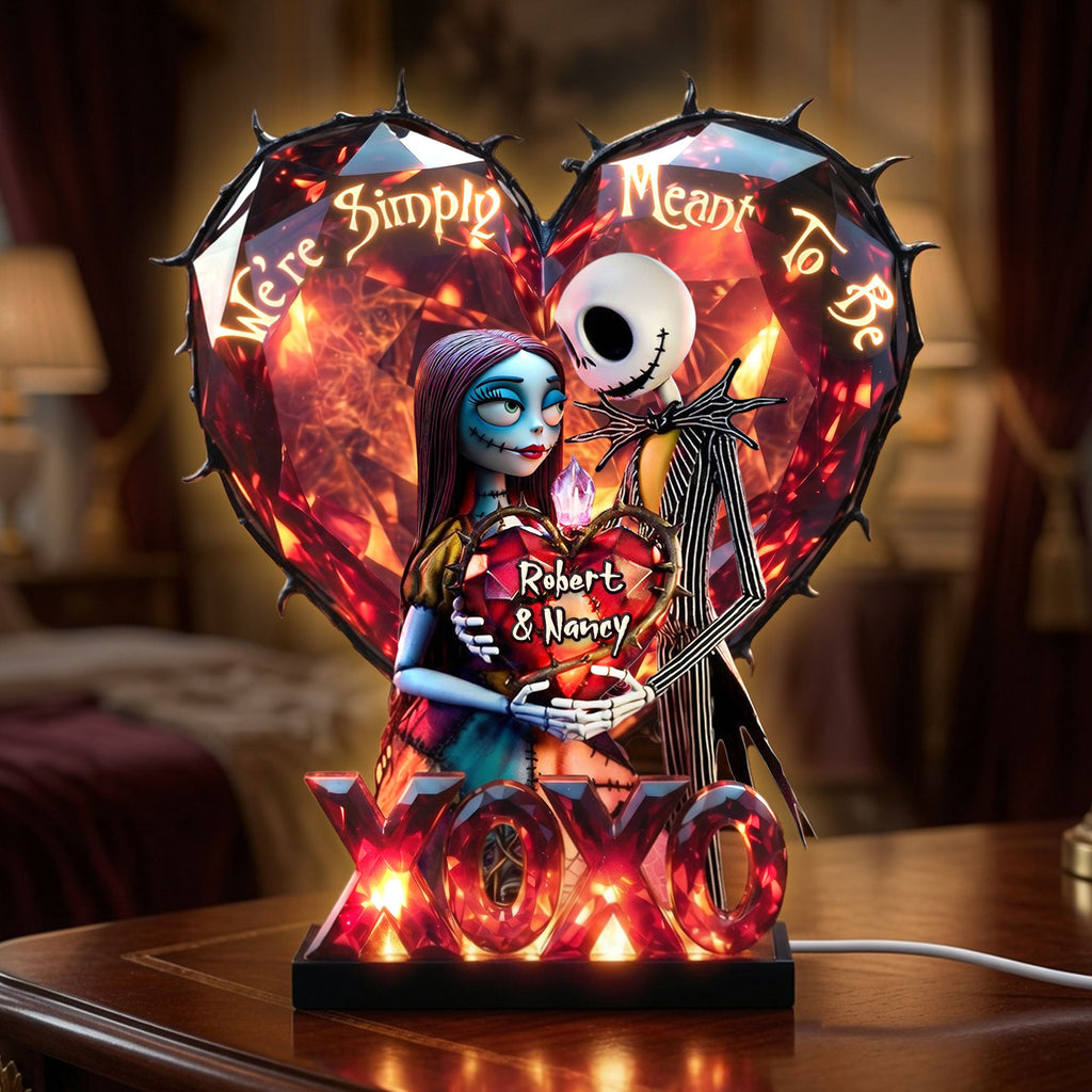 Gothic Romance Acrylic Light Box – Personalized Gifts For Couples 02pati250626