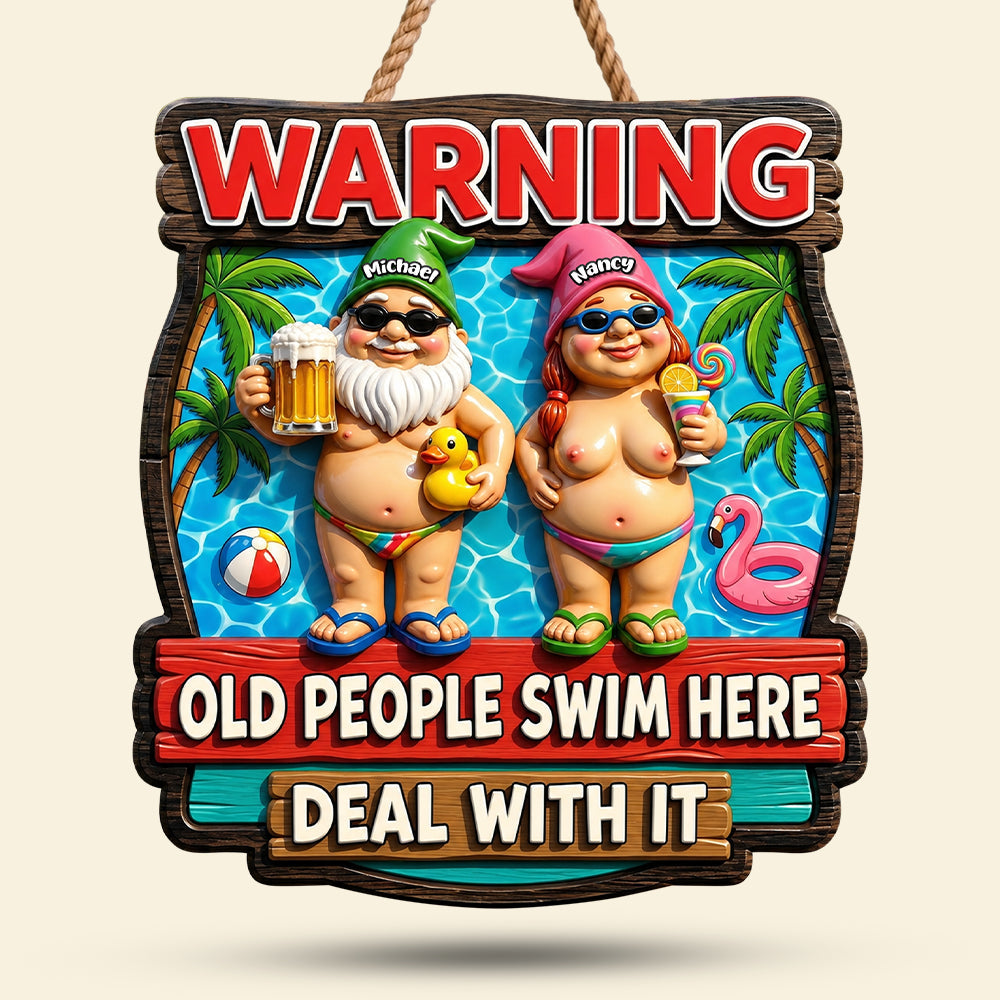 Old Gnomes, True Love Metal Sign - Personalized Gifts For Couple 02NATI170626