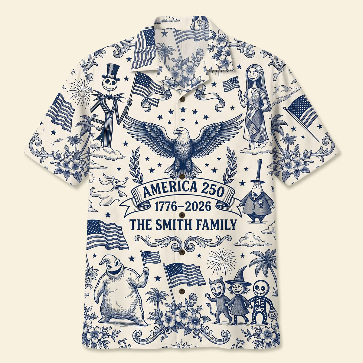 Fun Liberty Celebration Hawaiian Shirt Personalized Gifts For Family 06PATI040626