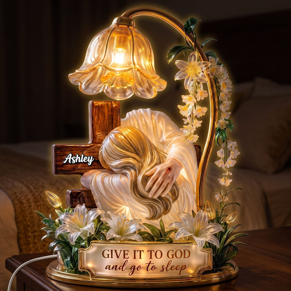 Trust In God Acrylic Light Box, Personalized Gift For Christians Girl 01qhti300626