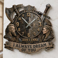 Epic Love Hanging Wall Clock Personalized Couple Decor 05HATI160726