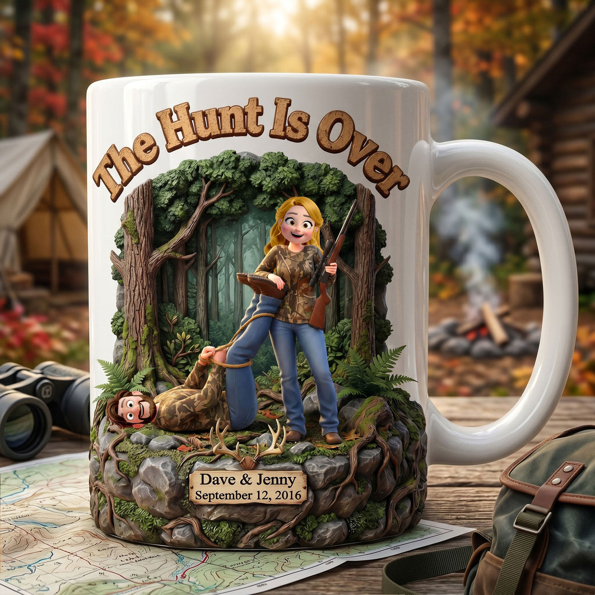 Hunting Couple Coffee Mug - Personalized Gifts For Couple 01huti300526