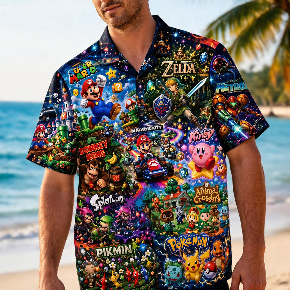 Gaming Universe Hawaiian Shirt - Personalized Gift For Gamers 02NATI010726