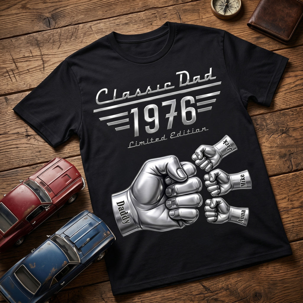Classic Car Style Dad Shirt - Personalized Gifts For Dad 03nati190526