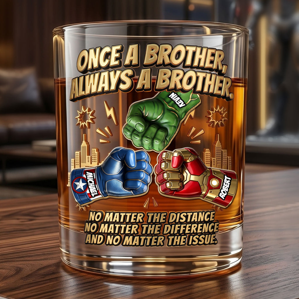 Best Brother Ever Round Glass Personalized Gifts For Brothers 01NATI050626