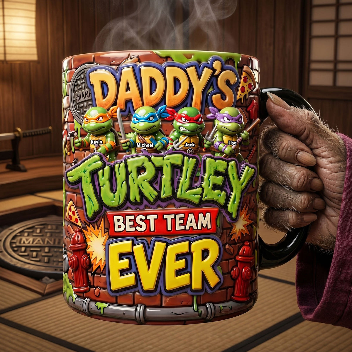Tactical Dad Squad Magic Coffee Mug - Personalized Gifts For Dad 04pati190526