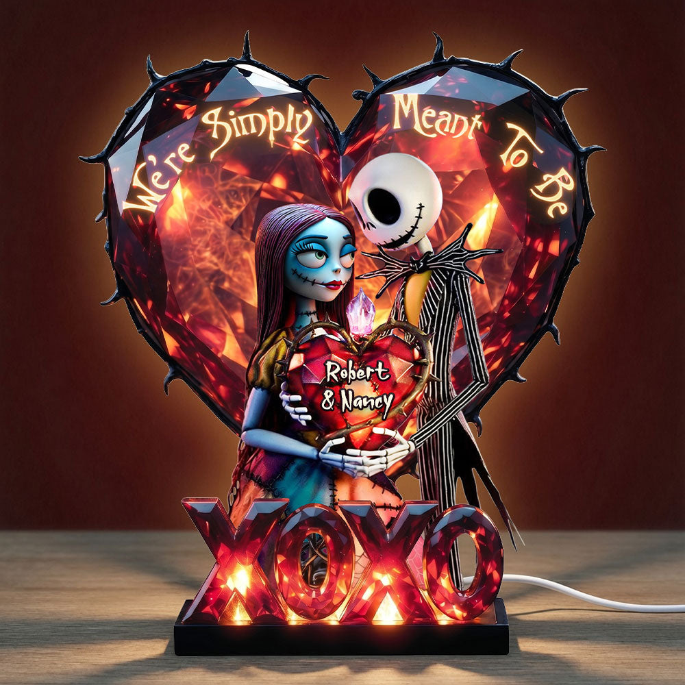 Gothic Romance Acrylic Light Box – Personalized Gifts For Couples 02pati250626