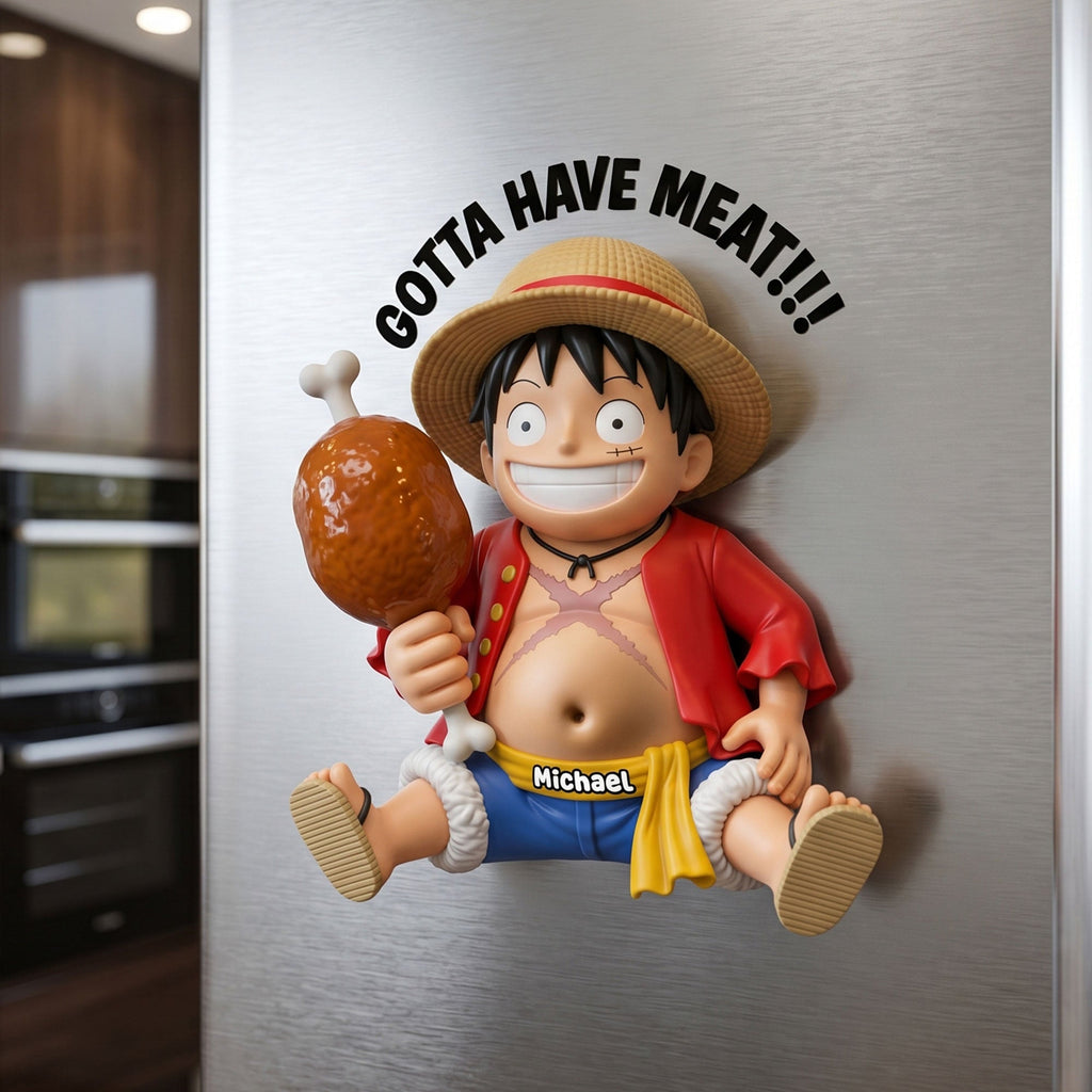 Funny Meat Lover Anti-collision Fridge Magnet - Personalized Gift 04TOTI200626