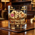Rival Teams Couple Sport Round Glass - Personalized Gifts For Couple 03huti060626
