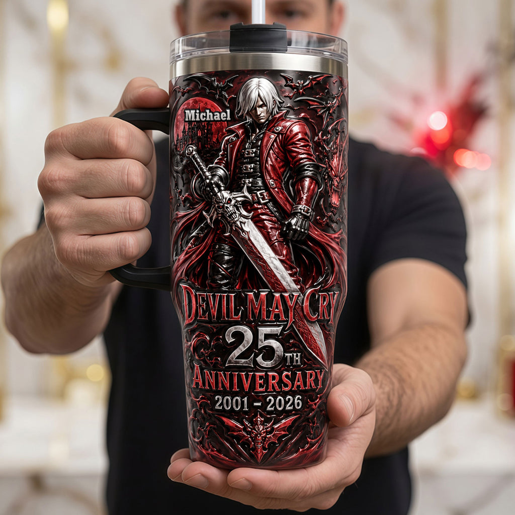 Evil Hunt 40oz Tumbler With Handle - Personalized Gifts 05QHTI080726