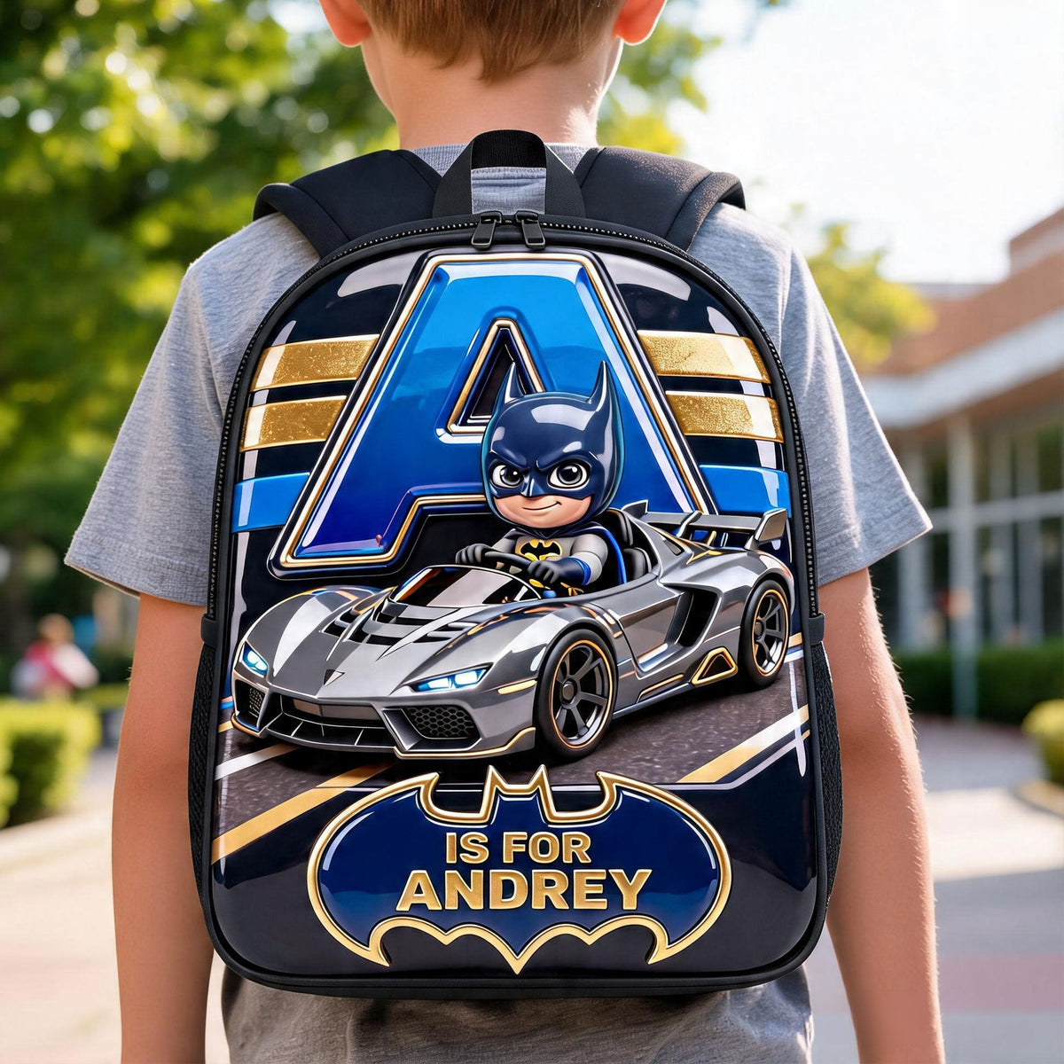 Racing To Back To School Day School Bag - Personalized Gifts For Kid 03qhti070726