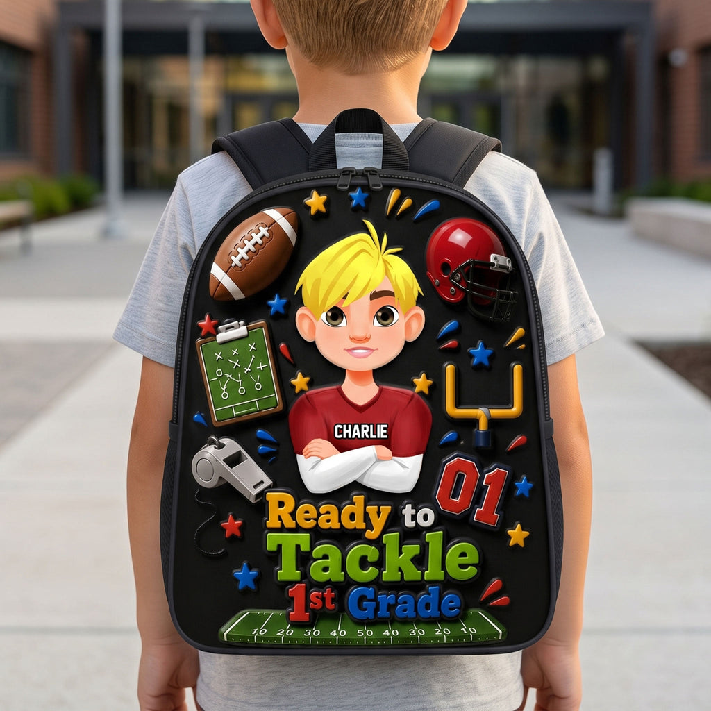 School Time Backpack - Personalized Gifts For Kids School Bag 02NATI290626