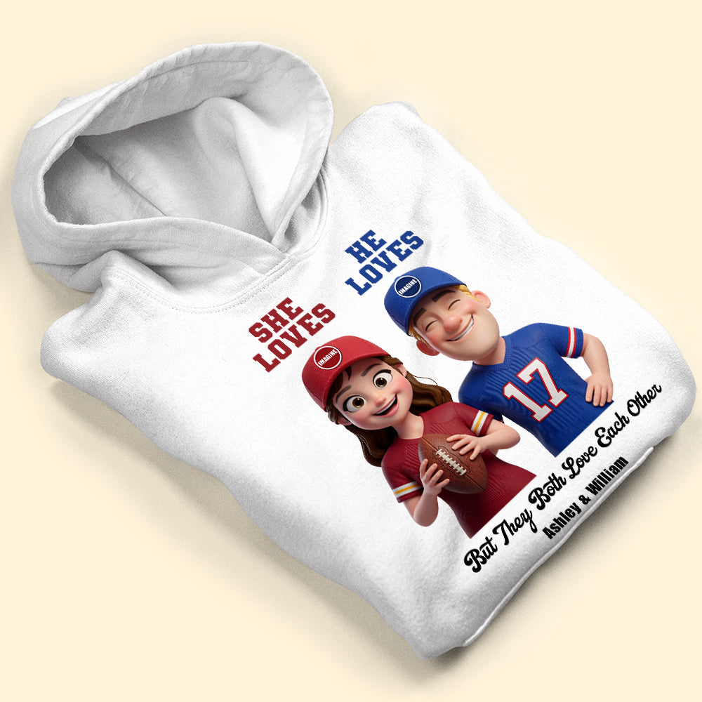 Sports Rivalry Personalized Shirt for Game Day Couples 04HUTI170626