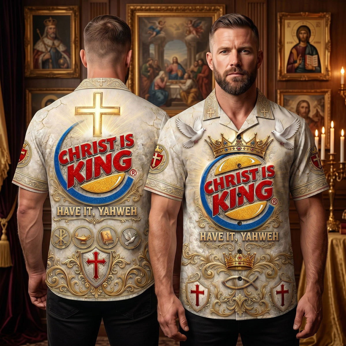 Faith King Hawaiian Shirt - Personalized Gifts For Christian Hawaiian Shirt 03TOTI090626