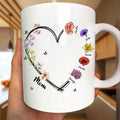 Mom Grandma Sweetheart Birth Month Flower - Personalized Mug