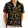 Funny Chicken Bird F Caw F - Personalized Hawaiian Shirt