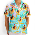 Funny Chicken Bird F Caw F Poolside Float - Personalized Hawaiian Shirt
