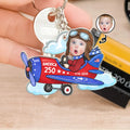 Custom Photo America 250 Lookin' Fly Baby - Personalized Custom Shaped Acrylic Keychain
