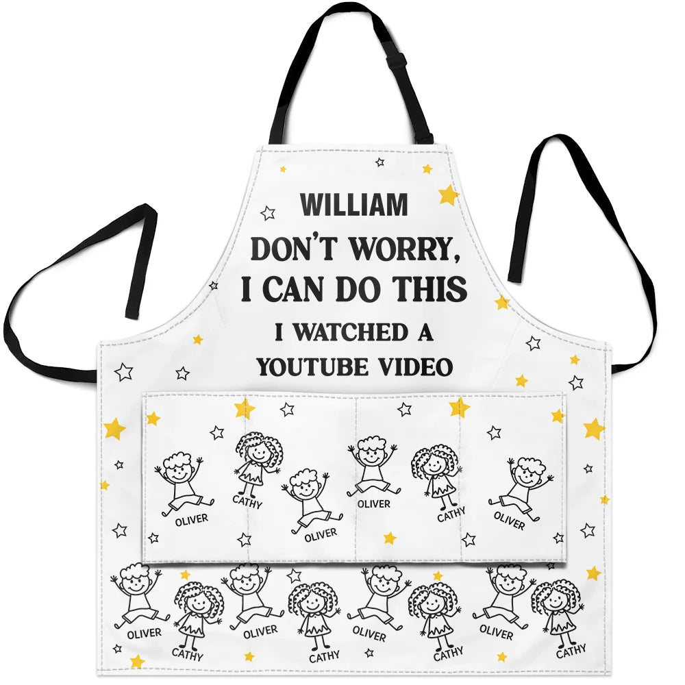 The Grillfather Best Flipping Dad Grilling Grandpa - Personalized Apron