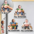Custom Photo Dad Bod Dog Cat Lovers - Personalized Squishy Acrylic Fridge Magnet