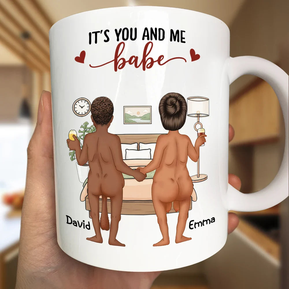 Naked Old Couple It's You And Me - Personalized Mug