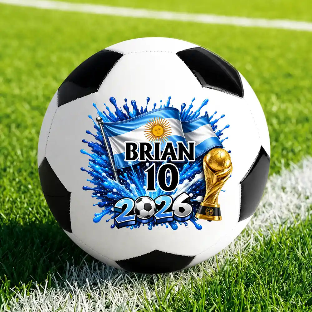 National Flag Soccer Lover - Personalized Soccer Ball