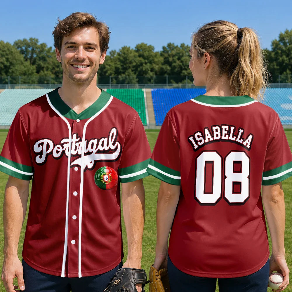 National Pride for Soccer Lovers - Personalized Baseball Jersey Shirt