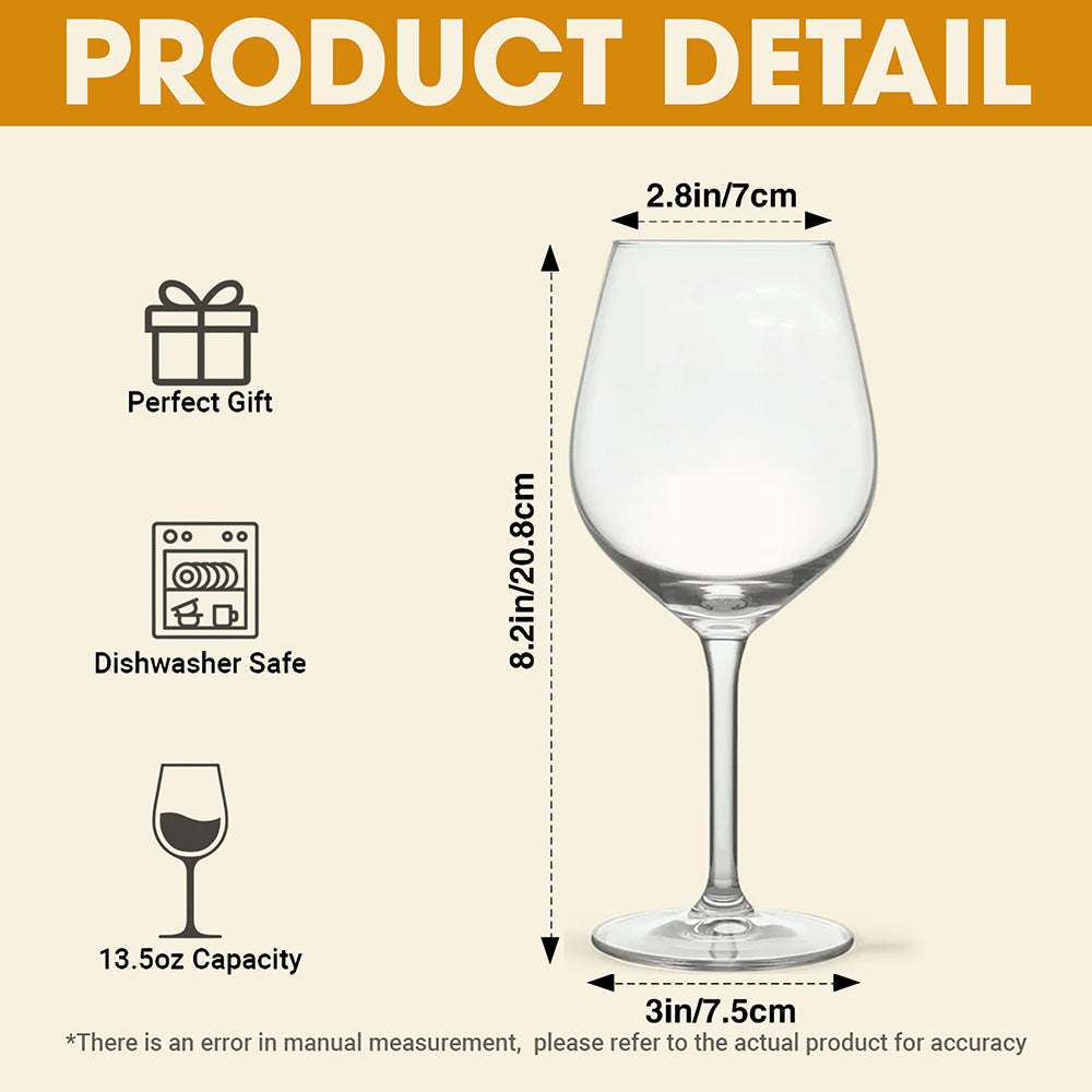 Cheers Bestie Wine Glass - Personalized Gifts For Besties 02NAQN090626