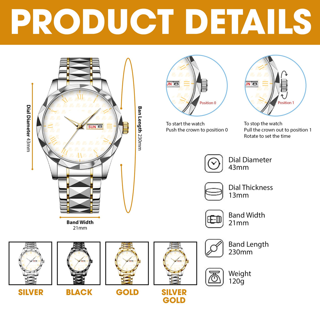 Ultimate Time Stainless Steel Men Watch - Personalized Gifts 01qhta010726