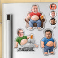 Poke Dad Bod Belly - Personalized Acrylic Magnet