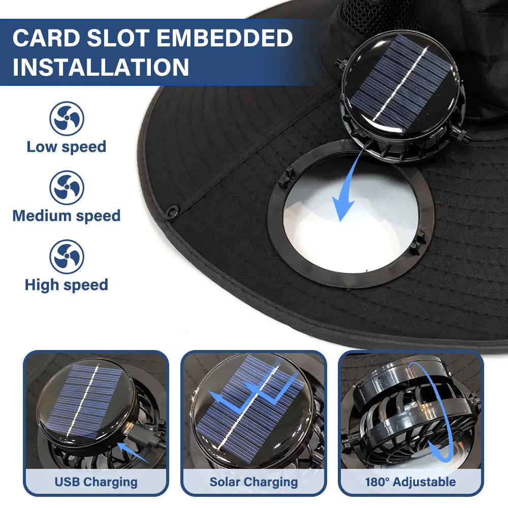 Just A Girl Who Loves Gardening - Personalized Solar Fan Hat