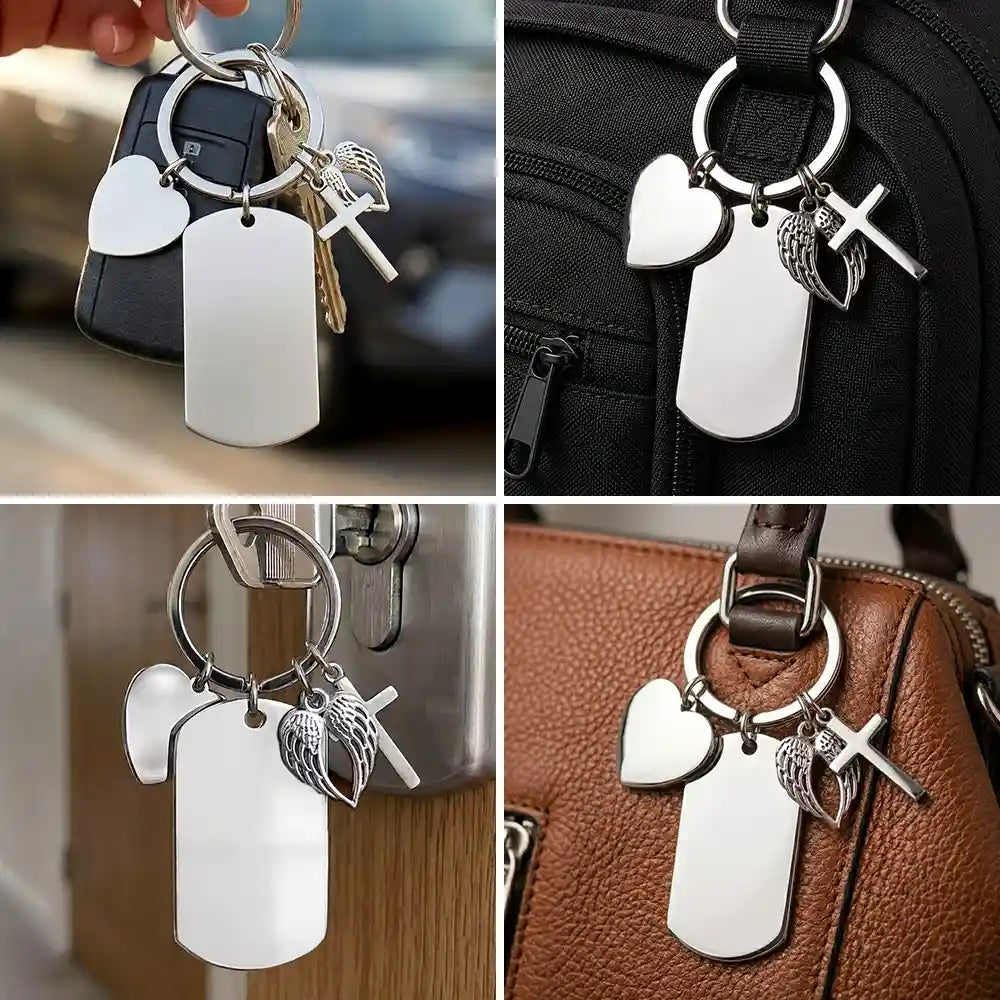 Custom Photo Couples Wedding Engaged Bachelor Party - Personalized Stainless Steel Keychain