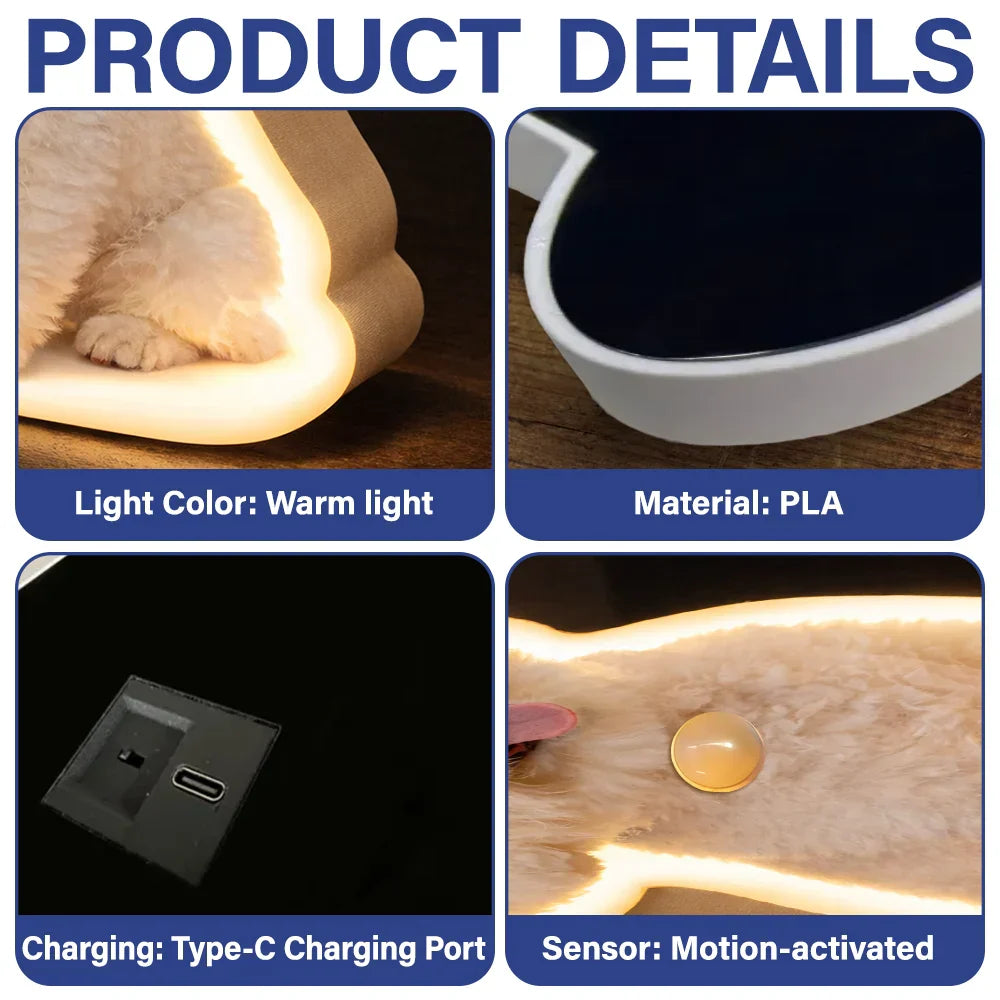 Custom Photo Cute Funny Dog Cat - Personalized Motion Sensor Night Light