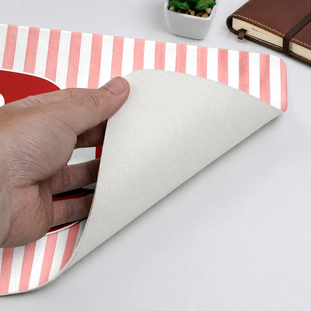 School Pennant Flag - Personalized Leather Desk Mat