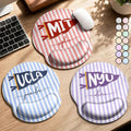 School Pennant Flag - Personalized Leather Mouse Pad