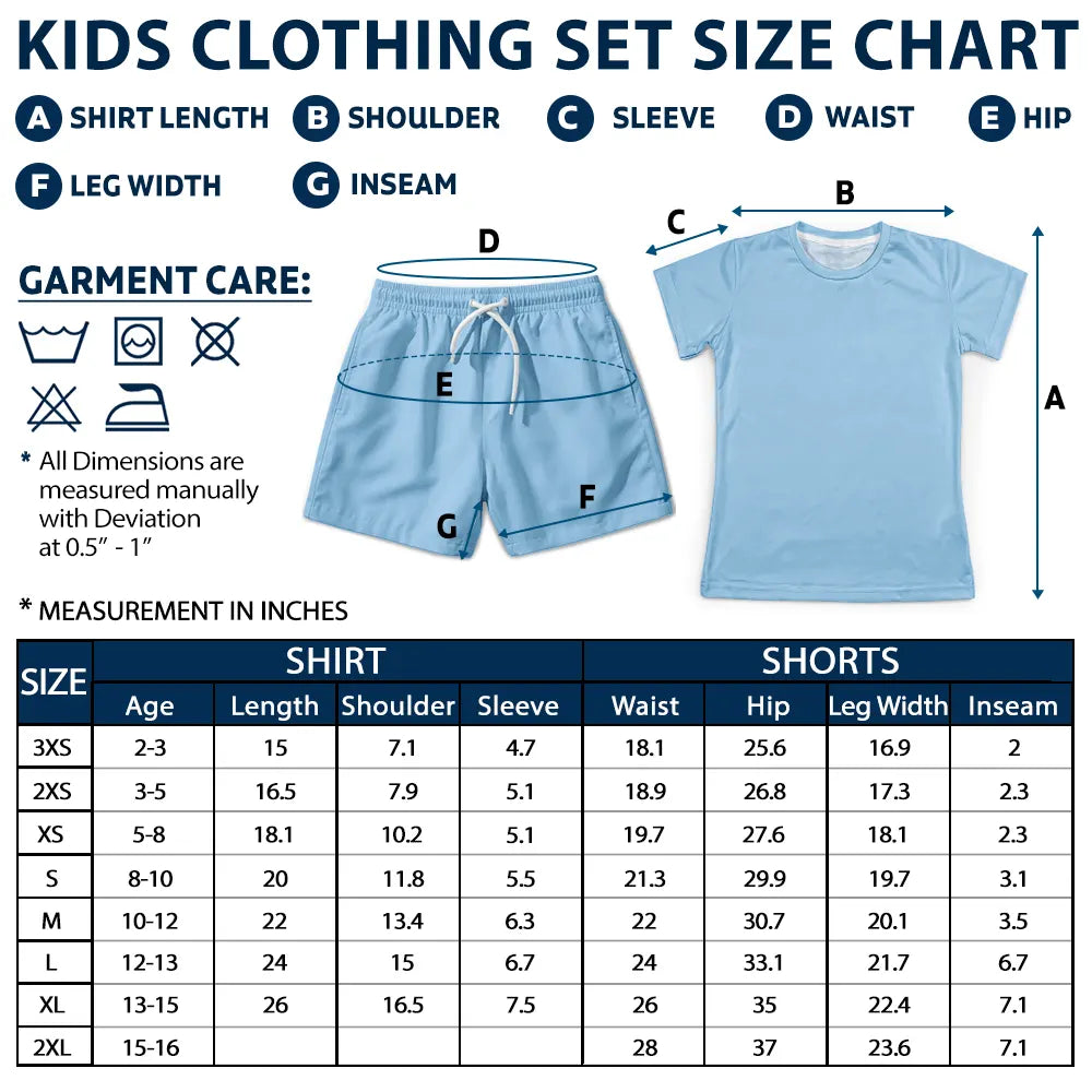 Half And Half Flag Summer Soccer Games - Personalized Kids Clothing Set