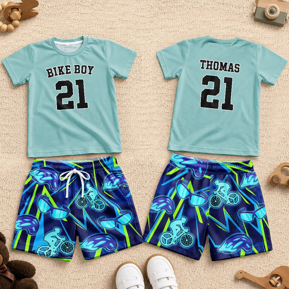 Soccer Football Baseball Basketball Son Daughter, Sport Lovers - Personalized Kids Clothing Set