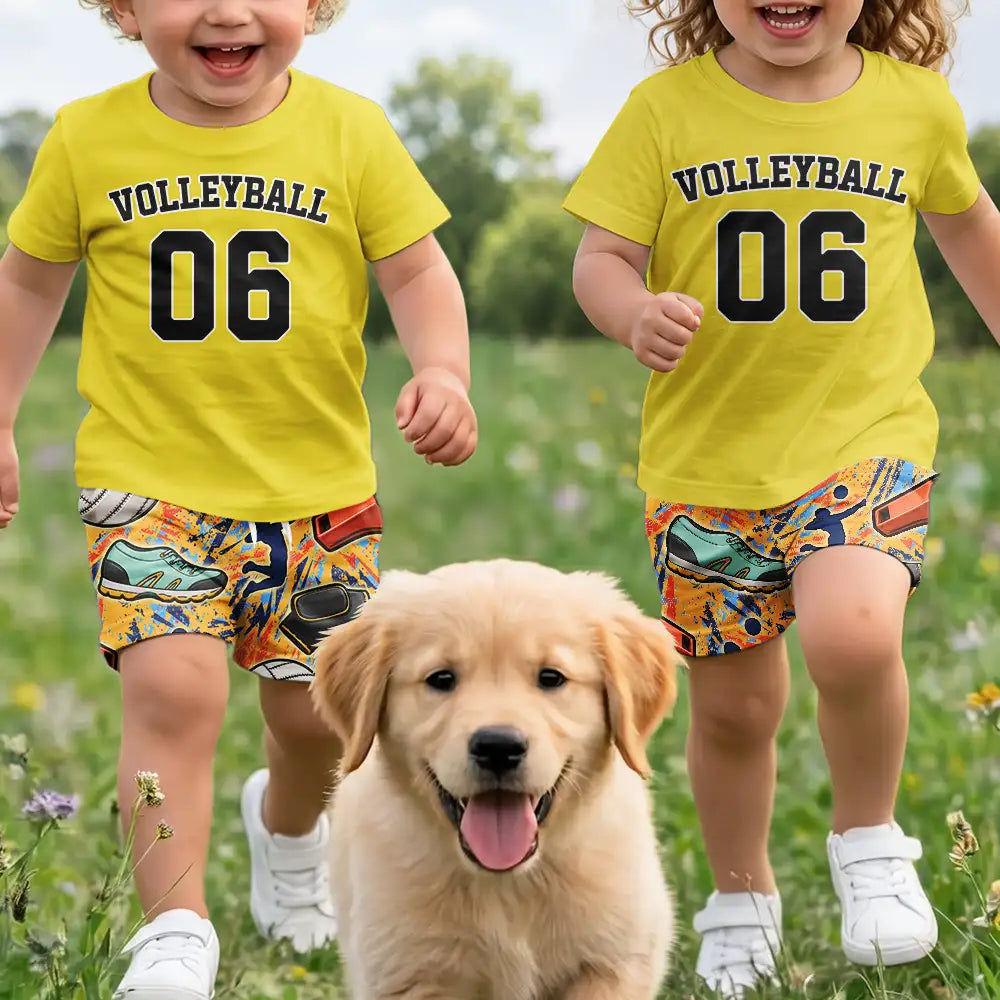 Soccer Football Baseball Basketball Son Daughter, Sport Lovers - Personalized Kids Clothing Set