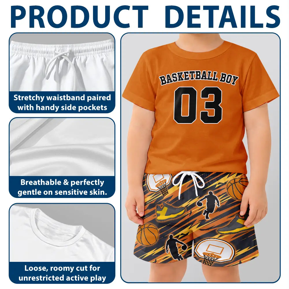 Soccer Football Baseball Basketball Son Daughter, Sport Lovers - Personalized Kids Clothing Set