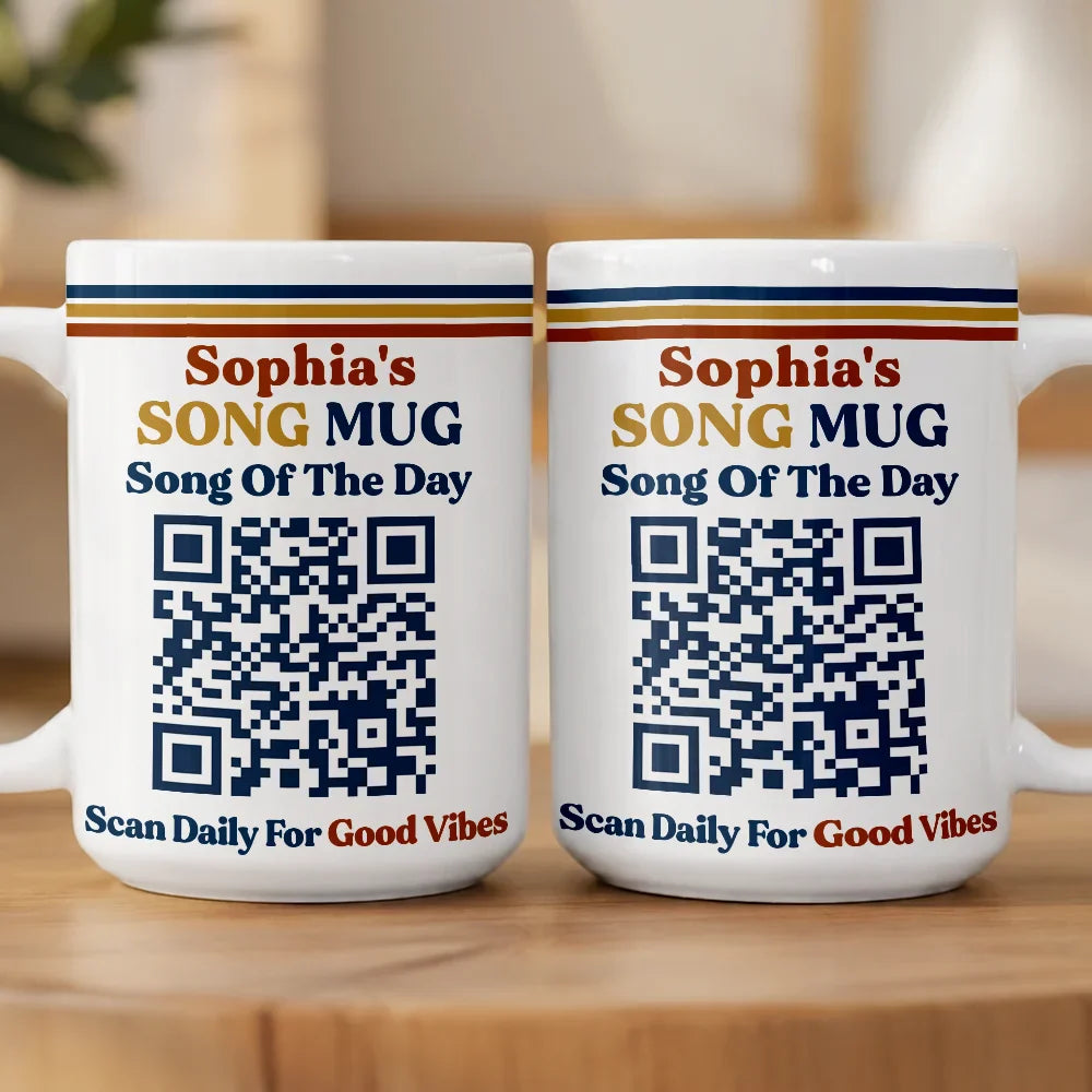 Song Of The Day QR Code - Personalized Mug