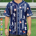 Sports Lovers Number And Name - Personalized Baseball Jersey Shirt