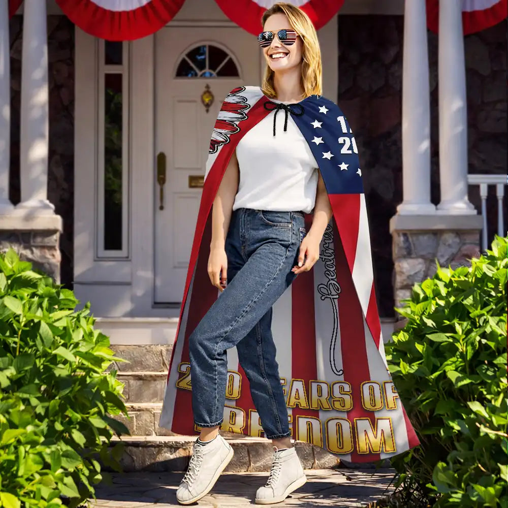 Stars And Stripes 1776 2026 America Freedom - Personalized Costume Cape