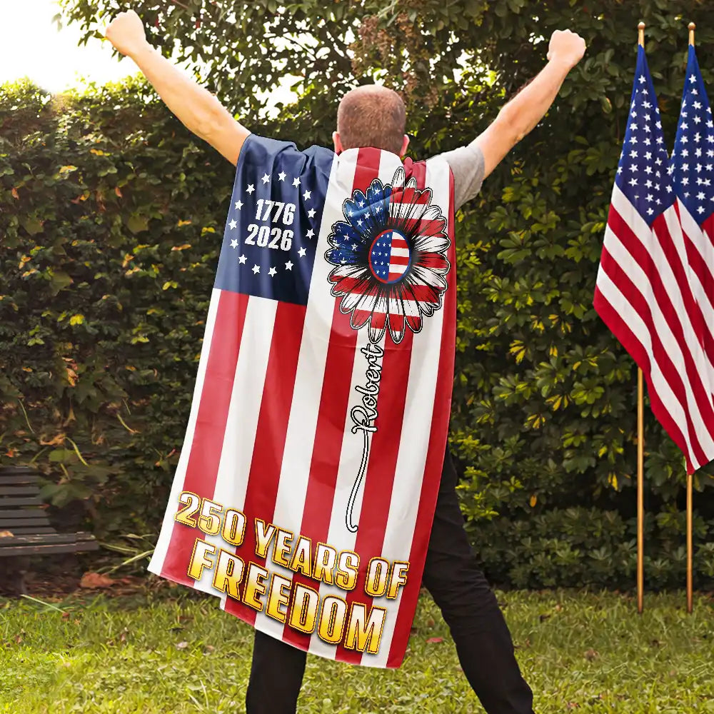 Stars And Stripes 1776 2026 America Freedom - Personalized Costume Cape