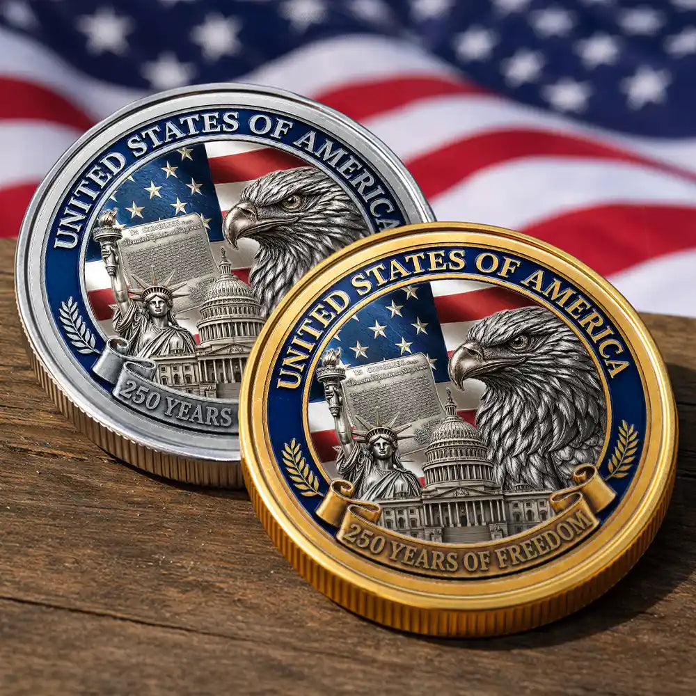 Stars And Stripes Eagle America 250th Anniversary - Commemorative Keepsake Coin