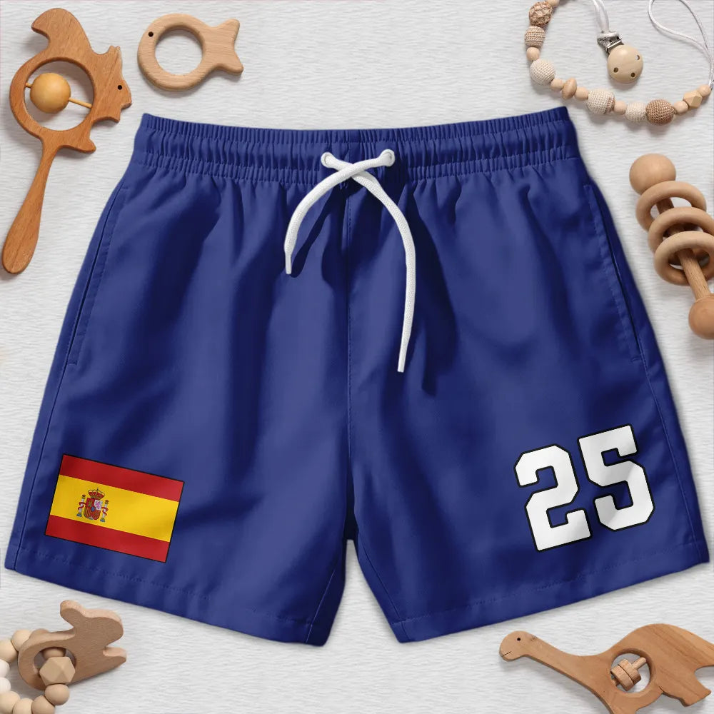 Summer Soccer Games Supportive Country Flags - Personalized Kids Clothing Set