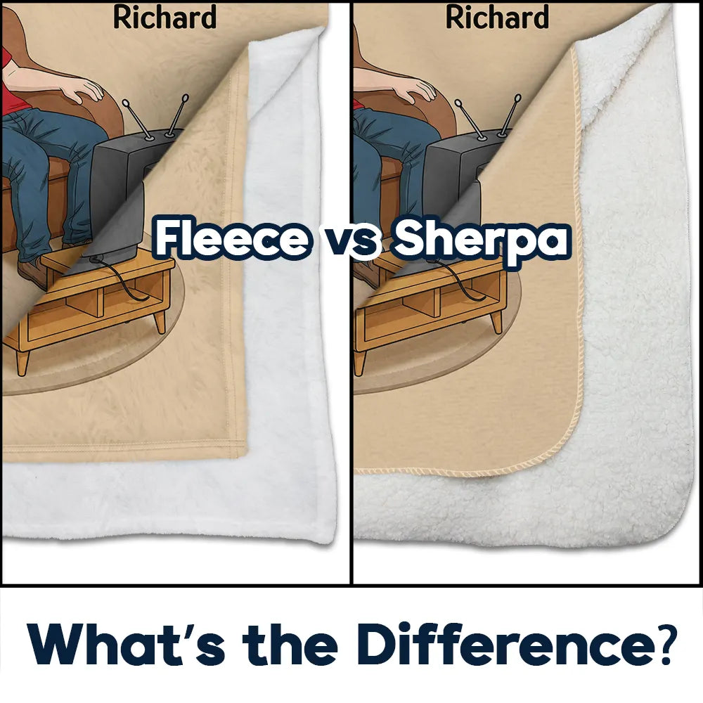 No One Watches TV With Their Eyes Closed Better Than You - Personalized Fleece Blanket, Sherpa Blanket