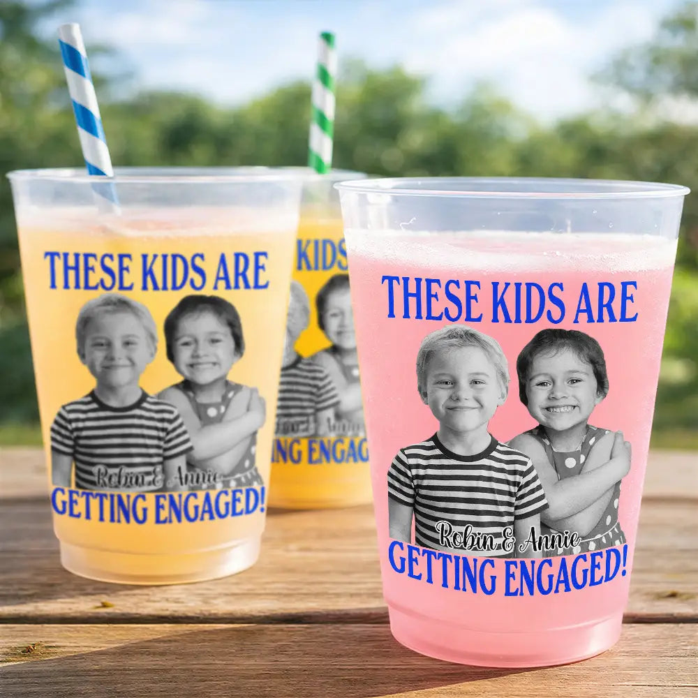 Custom Photo These Kids Are Getting Married - Personalized Frosted Cups